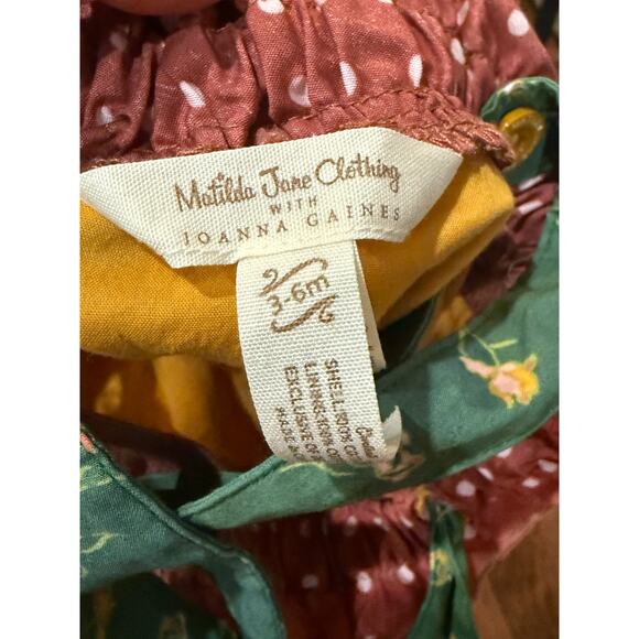 Matilda Jane x Joanna Gaines Plant A Seed Bubble Overalls Size 3-6M EUC - Picture 4 of 8